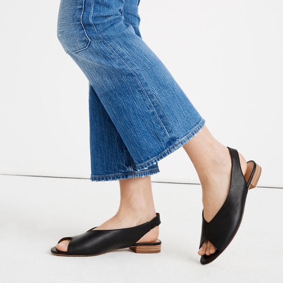 New MADEWELL Tavi Slingback Sandal Black Leather - Picture 4 of 7